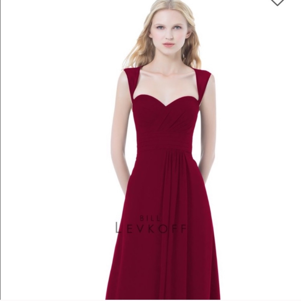 Bill Levkoff Sangría Bridesmaid dress